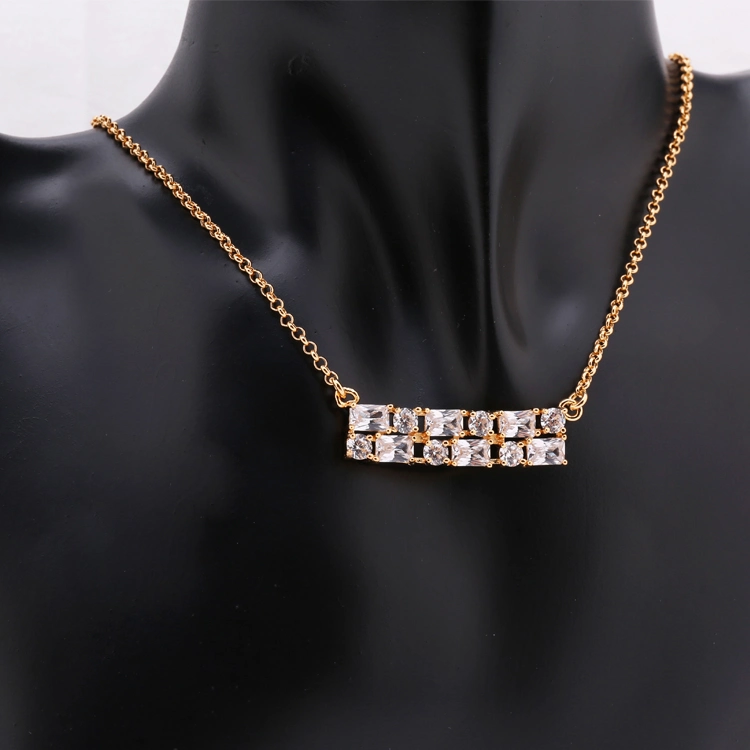 Costume Wholesale/Supplier Fashion Imitation Gold Silver Stainless Steel Charm Earring Sets Necklace Pendant Jewelry