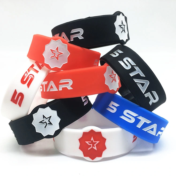 Cores Personalizadas de silicone no subsolo de moda da Pulseira de silicone produtos desportivos Dom personalizado de borracha da actividade empresarial Bracelete Energy Smart para itens promocionais