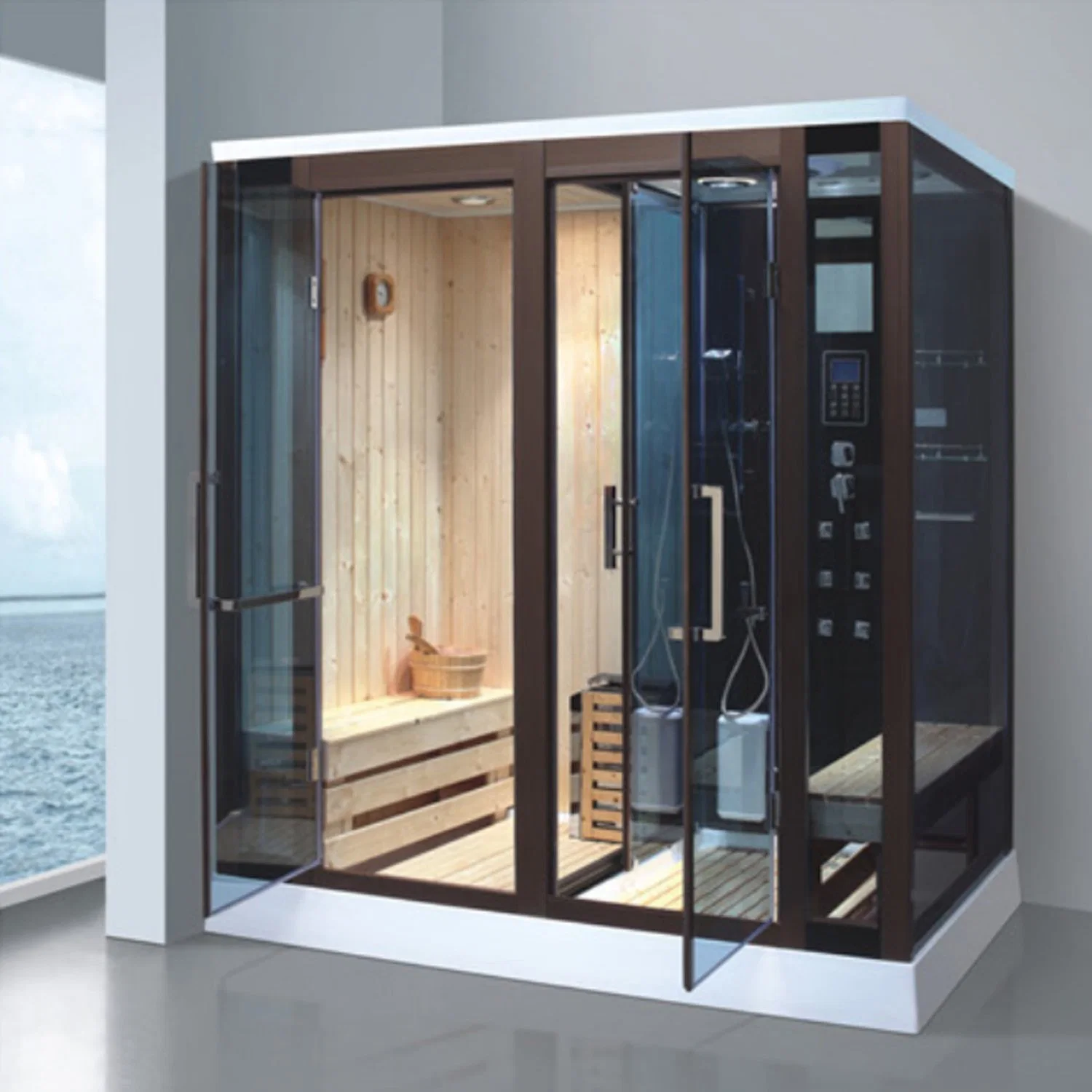 Bain de vapeur et sauna/ sauna sauna/sauna House avec Salle de douche