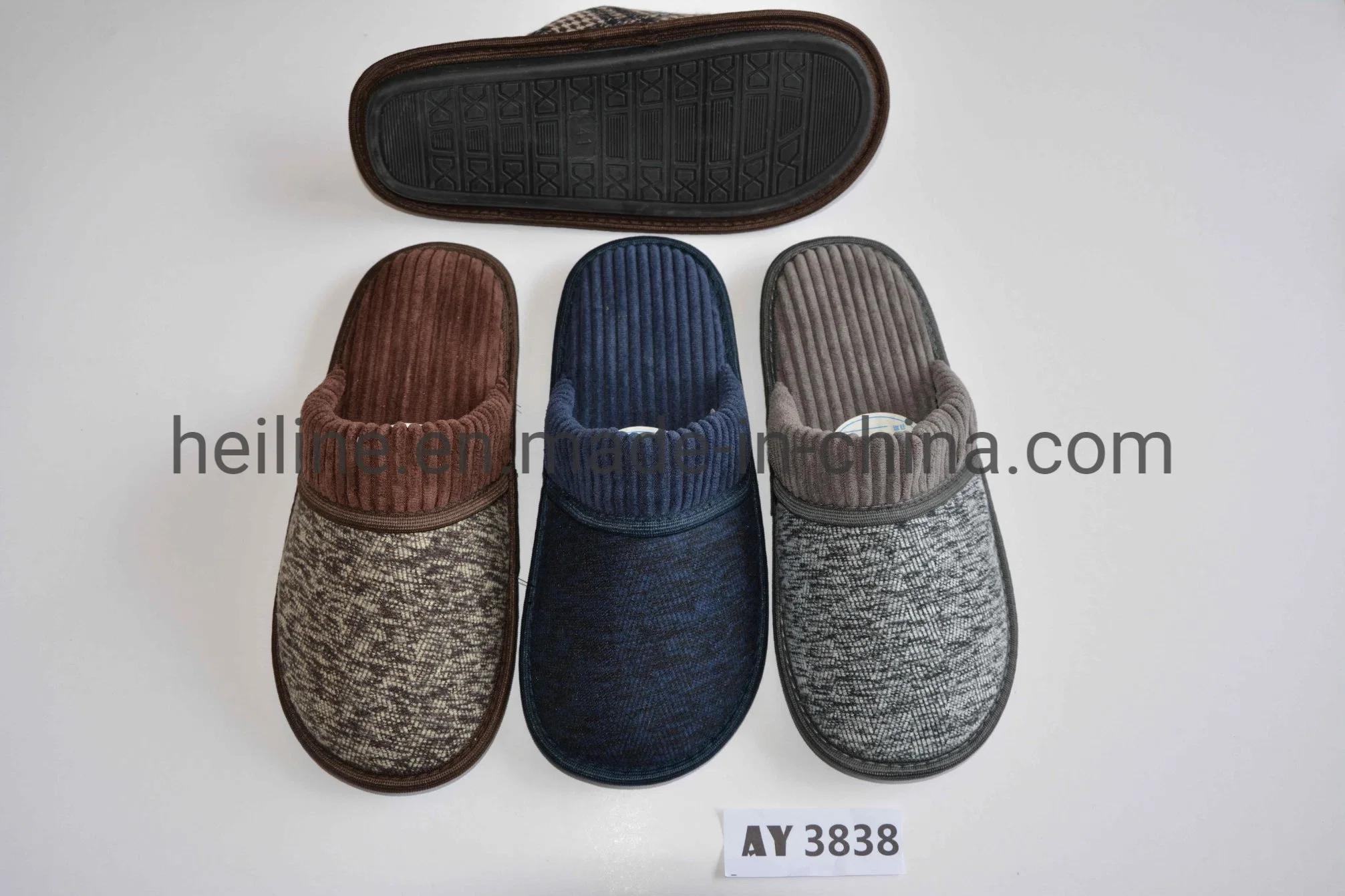 2020 Winter Style Comfortable Mens Insole House Bedroom Slippers