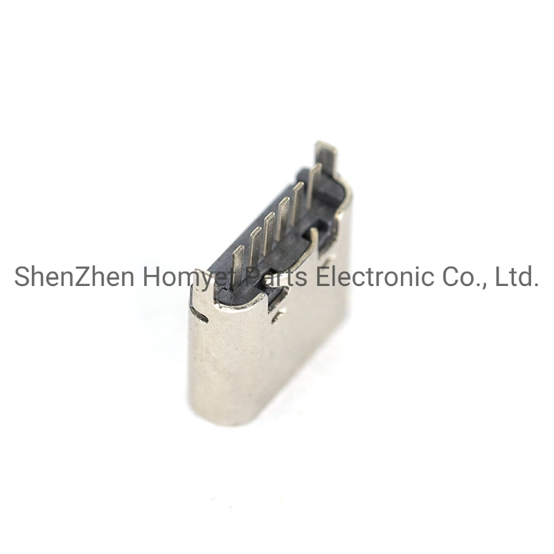 Type-C Connector Vertical Plug-in 6p High Current Mobile Phone Charging Female USB Connector