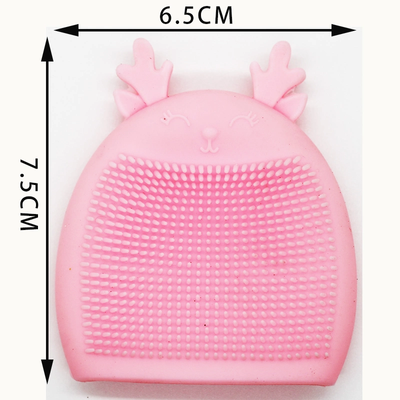 2023 New Design Cute Rabbit Shape Silicone Cleaning Brush Reusable Exfoliators Beauty Cleaning Tool for Skin Care