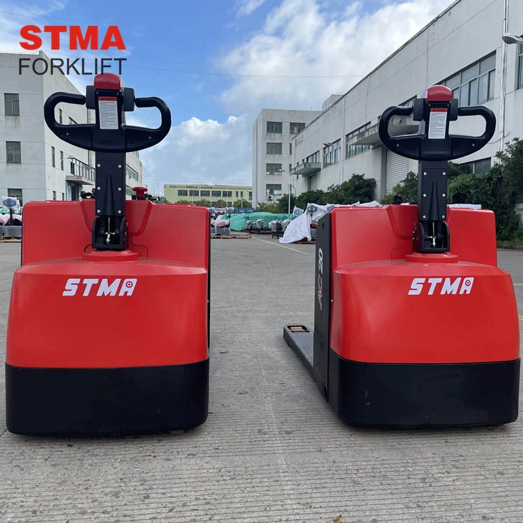 Stma Stand on Pallet Truck Paper Roll Clamp 2ton 2tonne Electric Pallet Jack with AC Zapi Controller