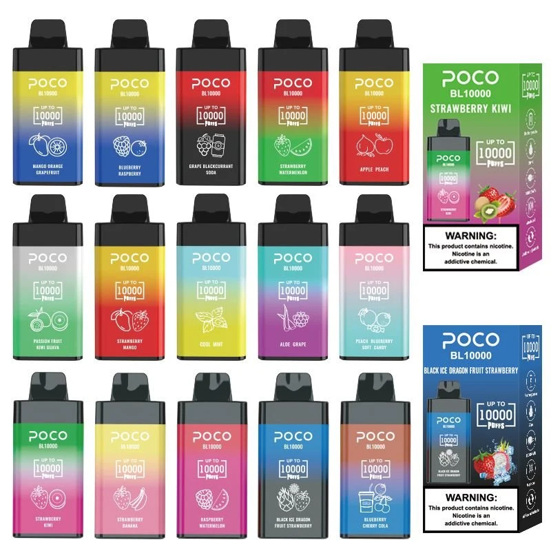 Poco 10000 Puffs Großhandel/Lieferant i Vape E FlüssigkeitspPod E Cigarette E Hookah Ladegerät Einweg Vape Amazon