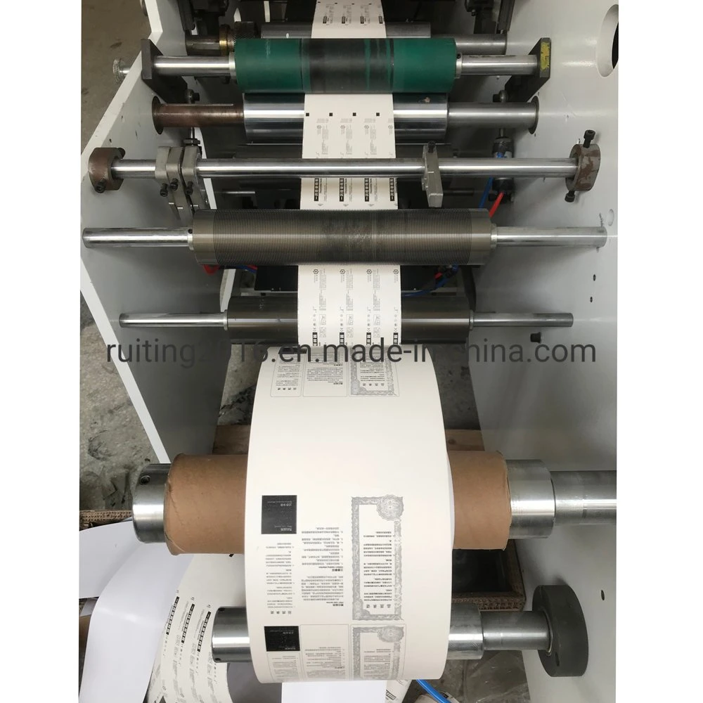 Rtyt-420 Sale Colourful Paper Flexographic Printer Self Adhesive Label in Line Plastic Film 3 Color Flexo Printing Machine with Cold Foil Laminating