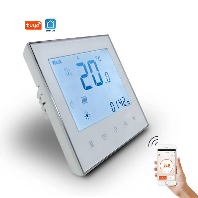 التحكم الصوتي التحكم اللاسلكي القابل للبرمجة WiFi الغرفة الذكية تدفئة المياه جهاز تنظيم حرارة المسخن