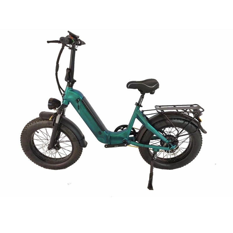 Vélo électrique pliant à pneus gras de 20 pouces, VTT électrique pliable 48V 500W, Vélo gras en alliage d'aluminium pliable, Support de personnalisation.