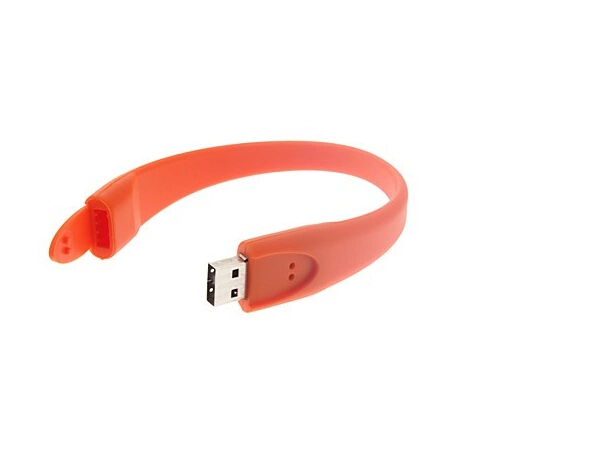 Promotional Colorful PVC Material Wrist Band USB Flash Disk 2.0 Eco Friendly