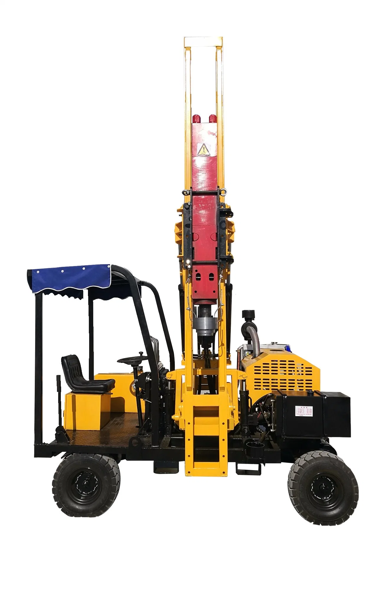 Hydraulic Wheel Type Helical Pile Driver for Road Construction