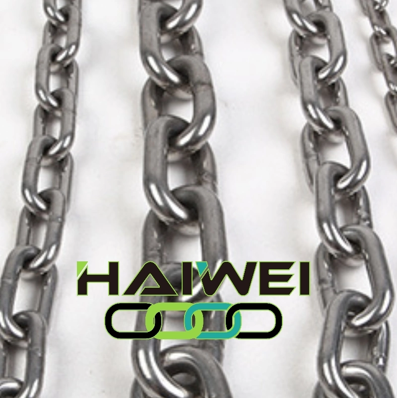 High Test Nacm96 G43 1/4 5/16 3/8 316 Stainless Steel Standard Chain for European Markets