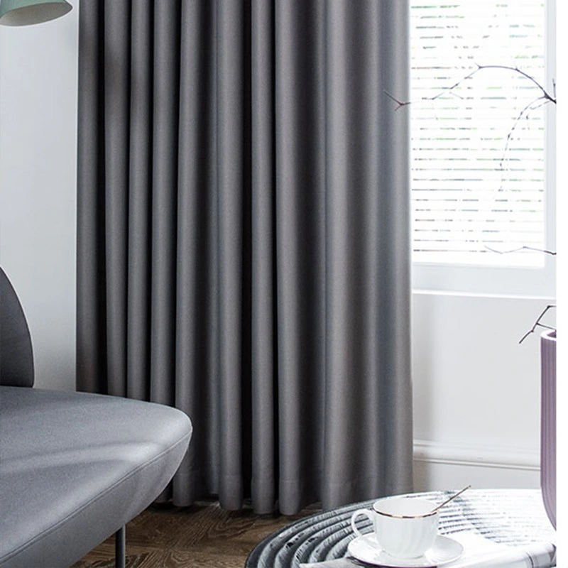 Accept Custom Design Linen Look Polyester Blackout Curtain