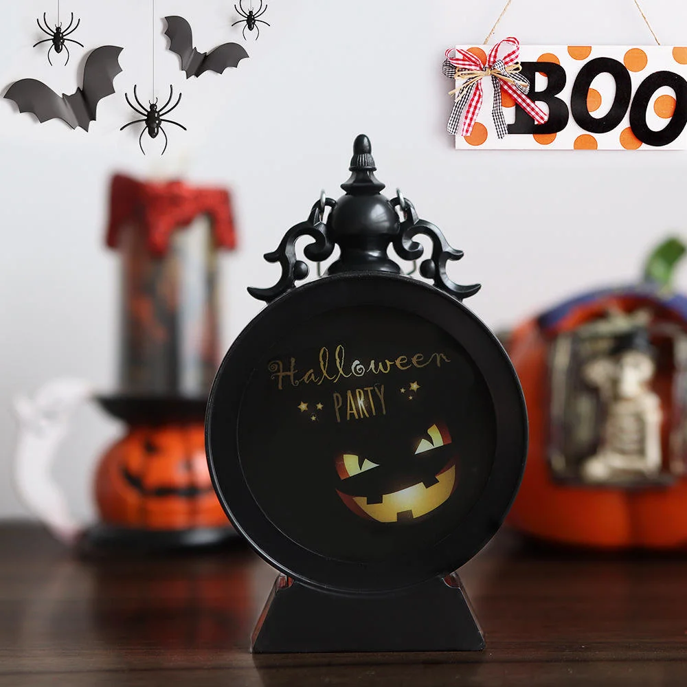 Halloween Decoration Candlestick Lighting Ornaments LED Electronic Candle Light Pumpkin Hand Lamp