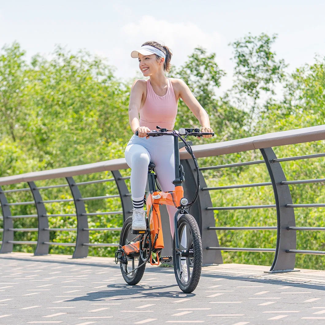 OEM/ODM para las mujeres/hombres 16ah bicicleta eléctrica bicicleta plegable eléctrica