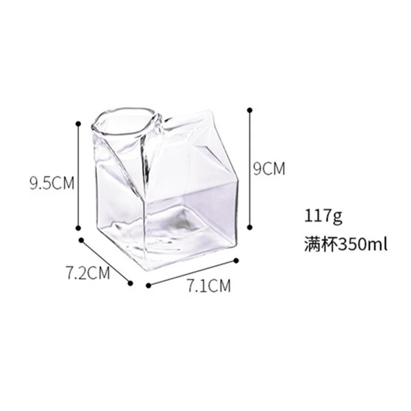 Yding Wholesale/Supplier New Style High quality/High cost performance  BPA Free Clear Glass Water Milk Bottle Household Juice Glass Crystal Water Bottle