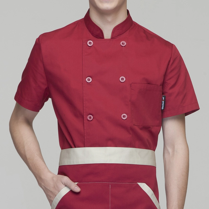 Mesh Back Short Sleeve Multi Color Restaurant Chef Uniform Chef Jacket Chef Workwear Clothing