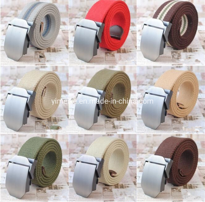 Original Factory OEM Durable Buckle Classical Casual Men Canvas Fabric Belt