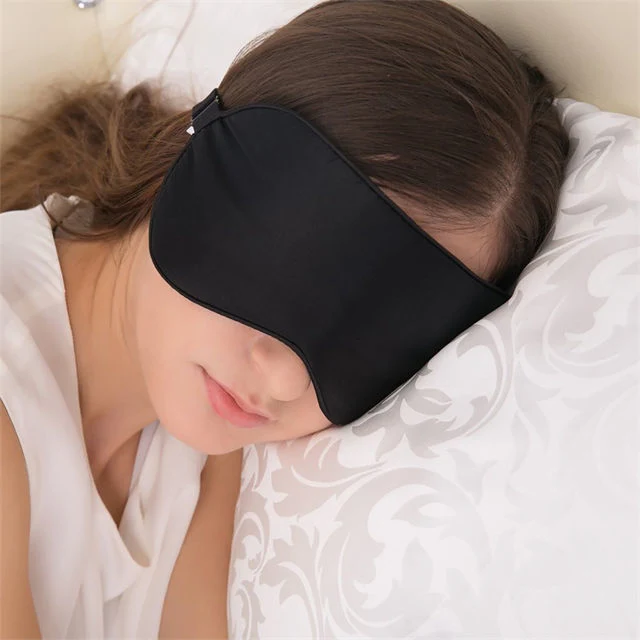 19mm 22mm 100% Mulberry Oeko-Tex 100 Releasing Light Cover Silk Sleep Eye Mask