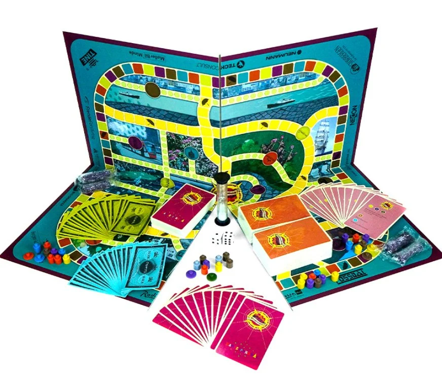 Hot Selling Educational Toys Board Game Customized Design Paper Intellectual Paper Board Game