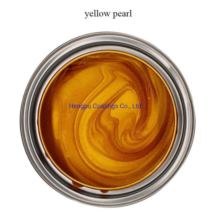 Hot Selling peinture automatique acrylique populaire High Chroma High Flash Peinture automobile HS 1K jaune perle P009