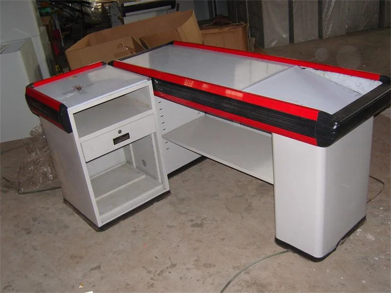 New Style Checkout Counter Cashier Cash Desk Supermarket Checkout Table