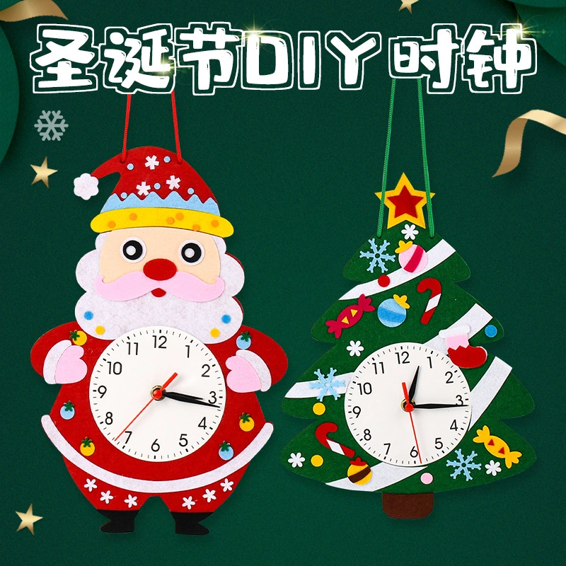 Christmas Decoration Handmade DIY Santa Scene Layout Kindergarten Decoration