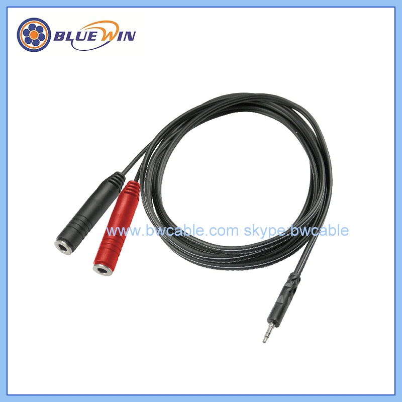 3.5mm Stereo Plug to 6.35mm Audio Video Connection Cable