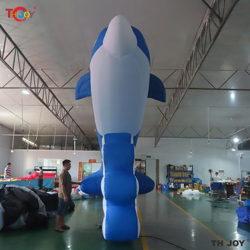 5m Tall Promotional Inflatable Dolphin Toy Animal Model Giant Inflatable Dolphin