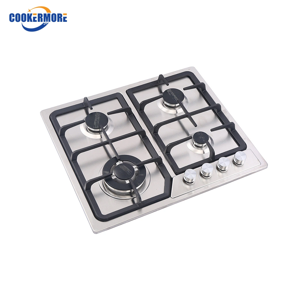 Newest Hot Selling 4 Burner Stainless Steel Built in Gas Hob Gas Stove