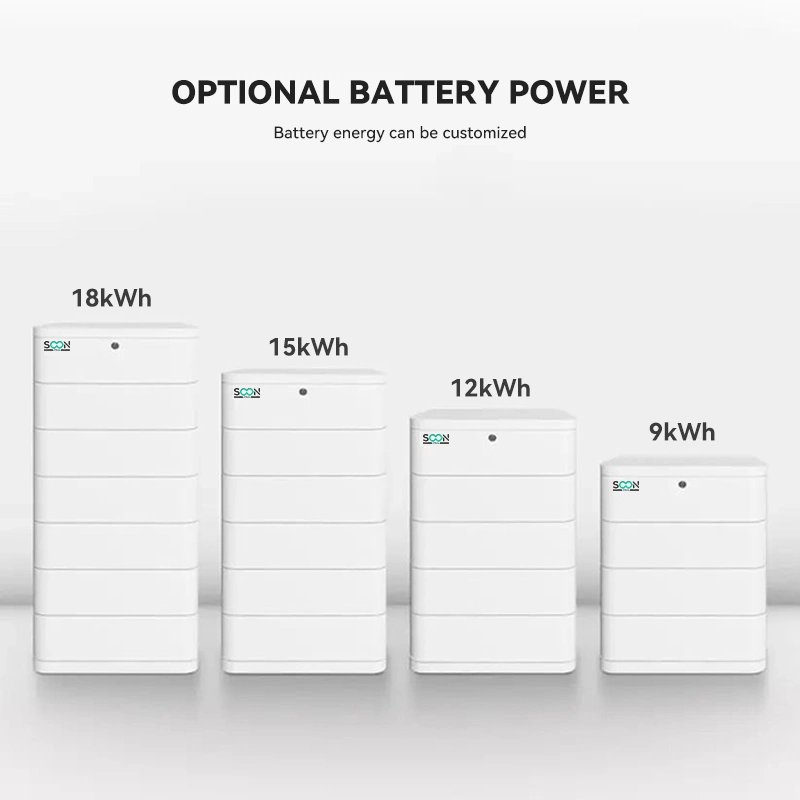 Onduleur rechargeable 10 kW LiFePO4 rack batterie Hybridinieur Smart BMS système Pour optimiser le micro-variateur de performances