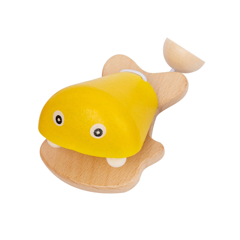 Cute Cartoon Early Educational Kids Fish Wooden Children Musical Instruments Musical Toys Colorful Fish Toys