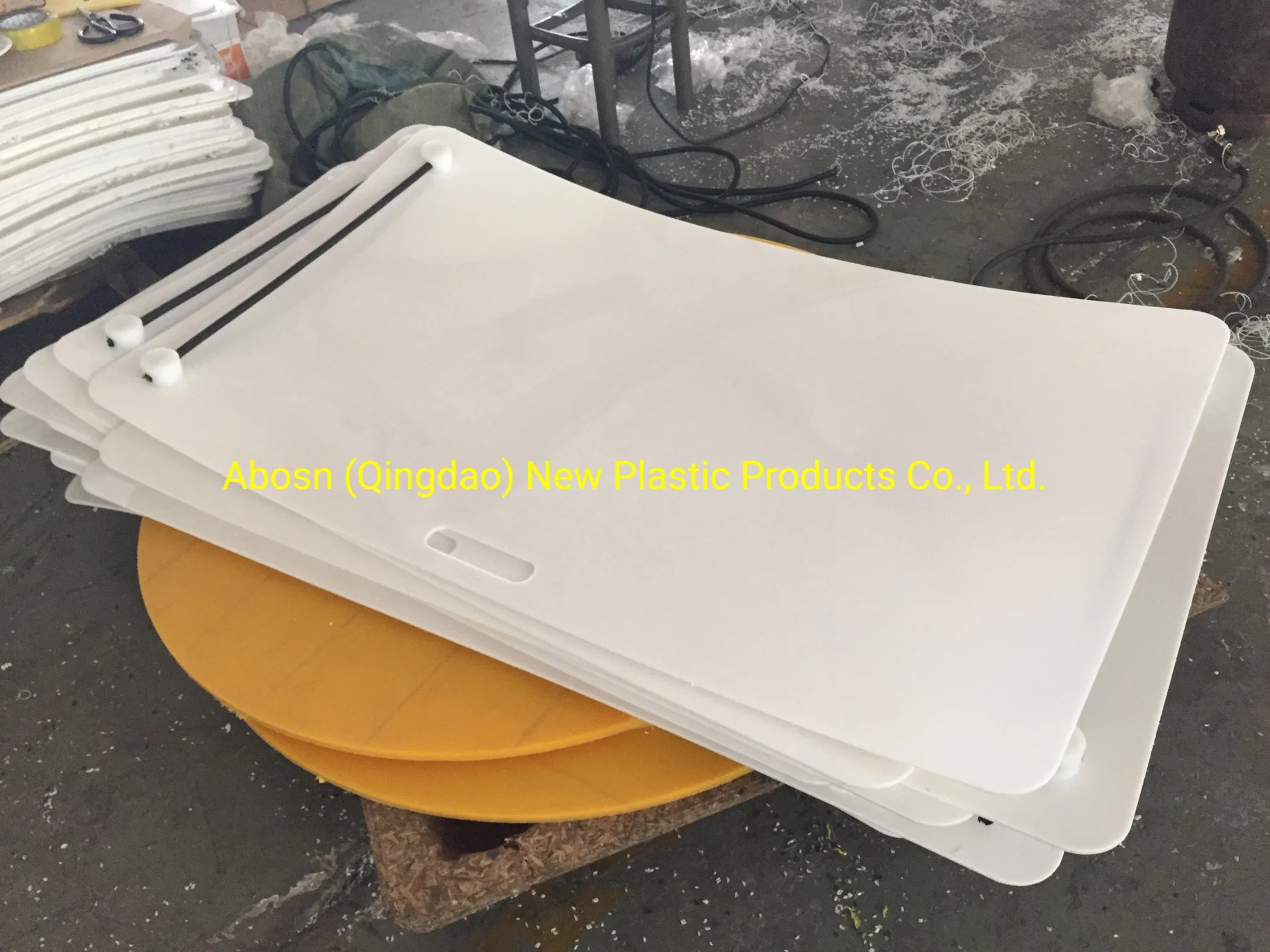 White Thicker PE Plastic Self Lubricating HDPE Polyethylene Ice Hockey Shooting Pad