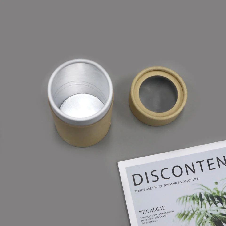 Custom Cosmetic Soap Glass Jar Paper Tube Kraft Packaging Box for Gift