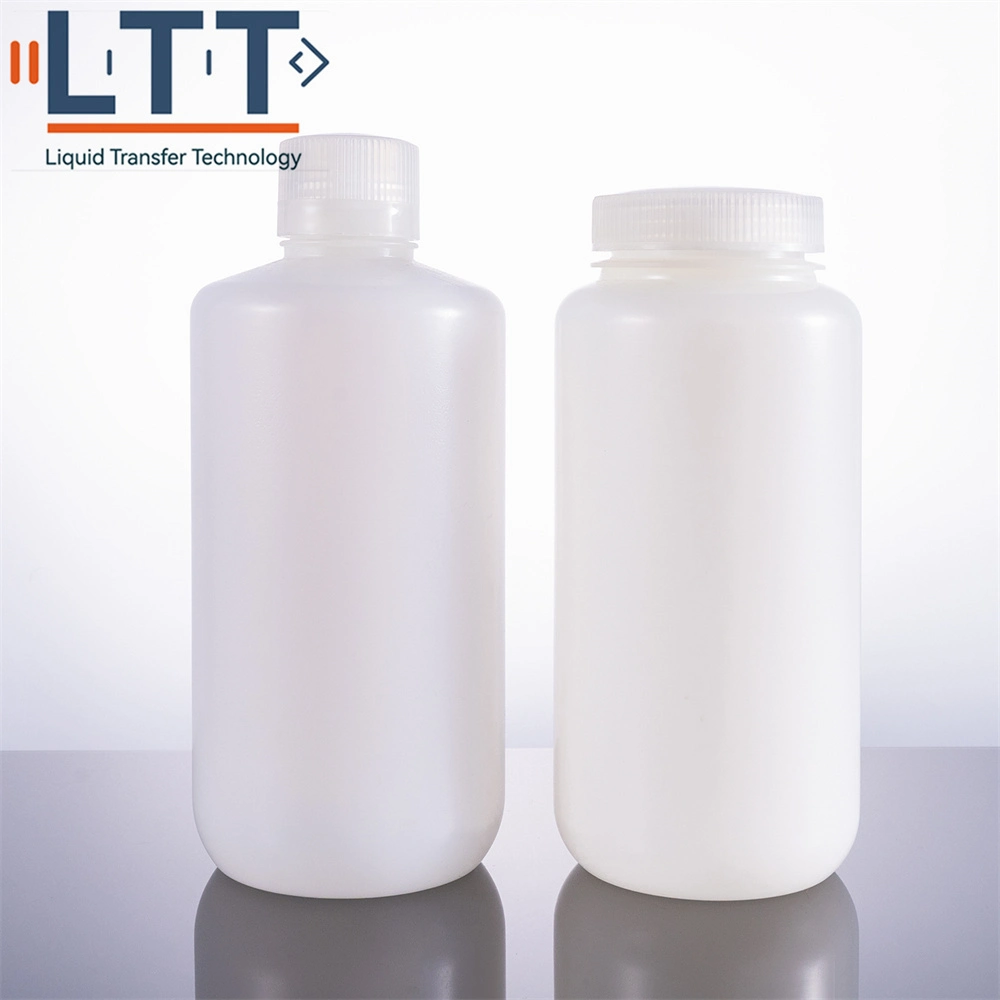 Factory Price Wide Mouth 1000ml Plastic HDPE Reagent Bouteille Reagent Bottle for Laboratory 1000ml HDPE Bottle Liquan