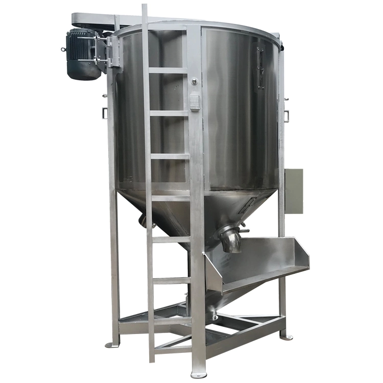 Fish Feed Mixer Machine Raw Materials Plastic Vertical Mixer