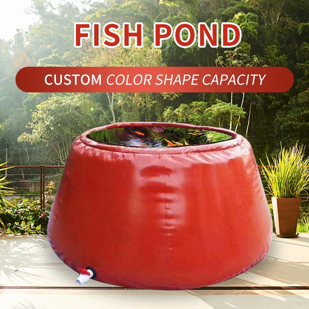 Ornamental Fish Pond Aquatic Plant Circle/Quadrate Cylinder PVC Fish Pond Tank with Anti Tear Wear Custom Shape Pattern Size