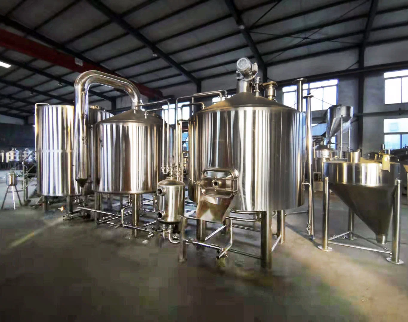 Steam Heating 1000L 2 Vessel Craft Beer Brewing Plant for Brewery Equipment for Sale