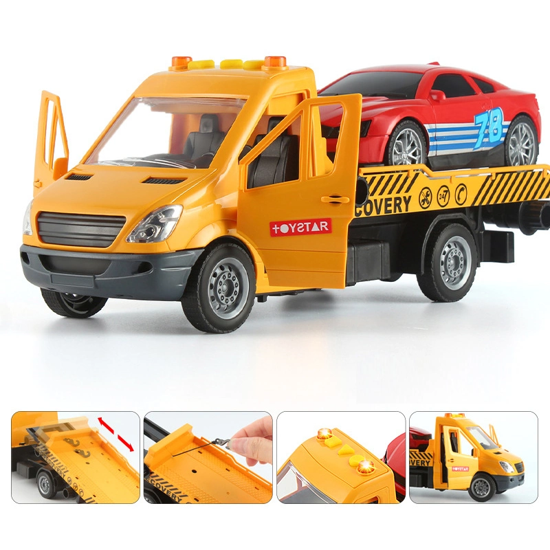 Heißer Verkauf Fahrzeug Spielzeug Reibung Kraft Auto Trägheit Spielzeug Baby Geschenk für Boy Rescue Truck mit Licht und Musik