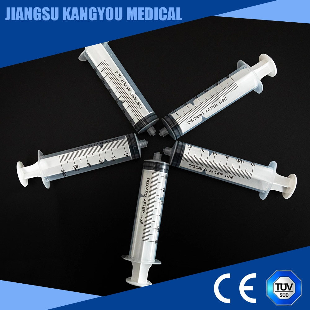 Disposable Medical Injection Safety Luer Lock / Luer Slip Tip Syringe with Needle or Without Needle