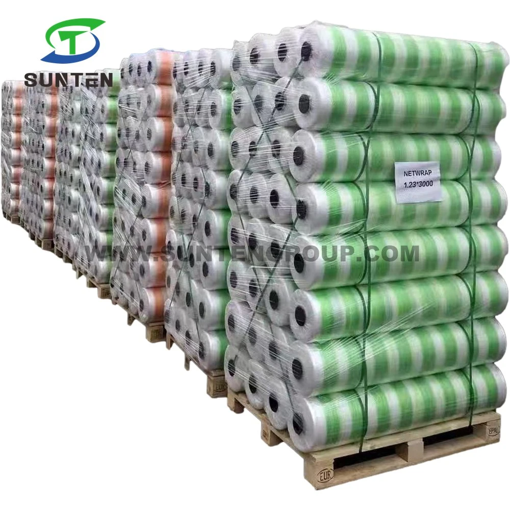 PE/Polyethylene/PP/Plastic/Agricultural White Packing Round Silage/Grass Hay Bale/Bales Wrap Net for South America