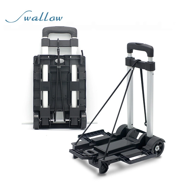 Hand Airport Transport Tool Portable Cart Folding Dolly Push Truck Folding Hand Truck Dolly Warehouse Trolley