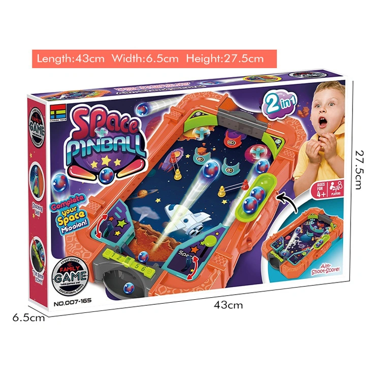 New Shooting Table Top Handheld Toys Plastic Mini Pinball Game Machine Kids Desktop Pinball Board Game