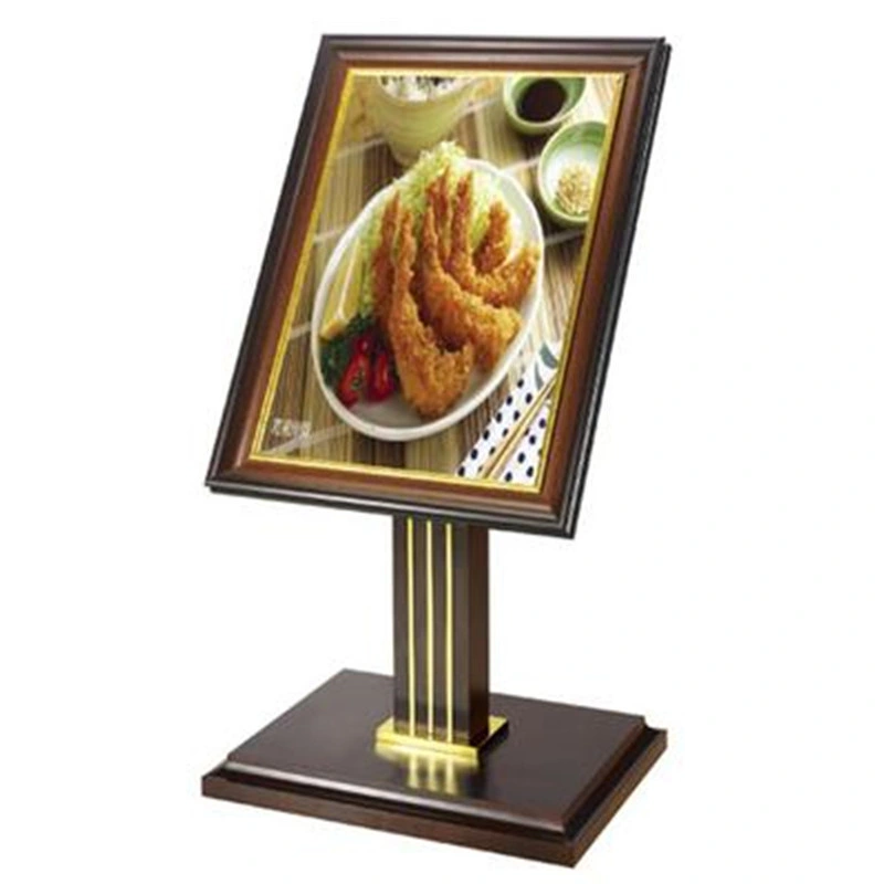 Shenone Hotel Stainless Steel Gold Display Sign Stand