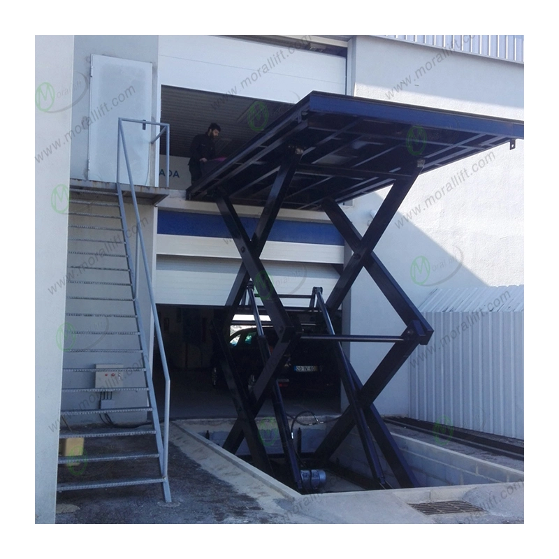 Garage equipment scissor car lift