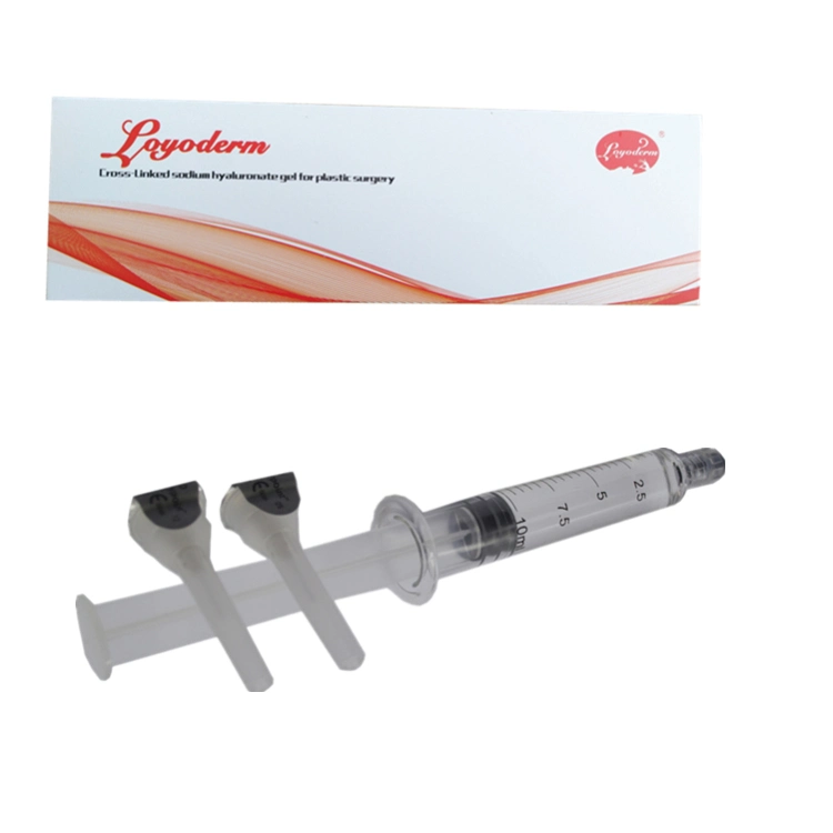 حمض Ha Hyaluronic Cross Linked Acid Dermal Fillin Injection 1 مل 2 مل 10 مل لصدر الأرداف السطحية