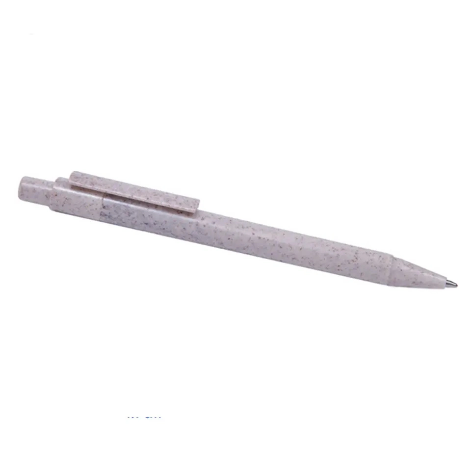 Recycled Eco-Friendly School Office Biodegradable Wheat Straw Fiber Material Ballpoint Ball Pen