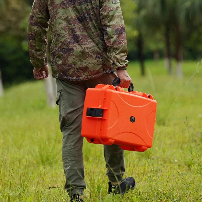 Wasserdichte Hartplastik-Schutzhülle für Outdoor-Sport im Notfall Orange