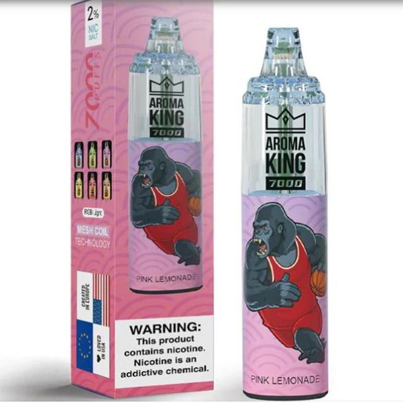 Populaire de vente Aroma King Disposable/Chargeable Vape Original 7000 puffs avec Saveur de fruit