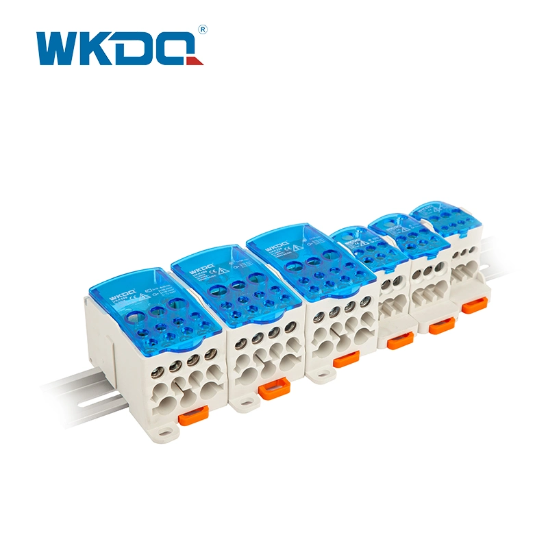 Ukk 160A Screw Wire DIN Rail Mounted Terminal Power Distribution Block