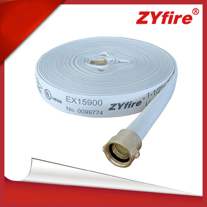 Tuyau d'incendie à simple doublure en TPU Zyfire avec raccords Macnino