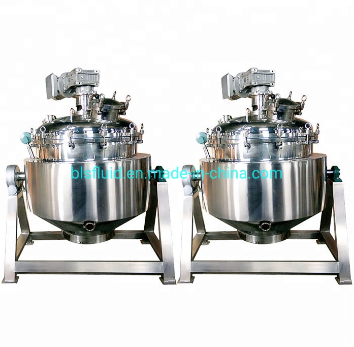 Full Stainless Steel Jacketed Industrial Cooking Kettle/Industrial Steam Pressure Kettle/Jacketed Cooker